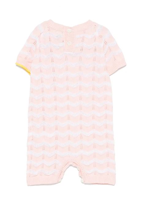 Tutina In Maglia Rosa GENSAMI | TU04-B-ONDABABY PINK/OFF WHITE